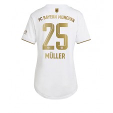 Bayern Munich Thomas Muller #25 Bortatröja Dam 2022-23 Korta ärmar